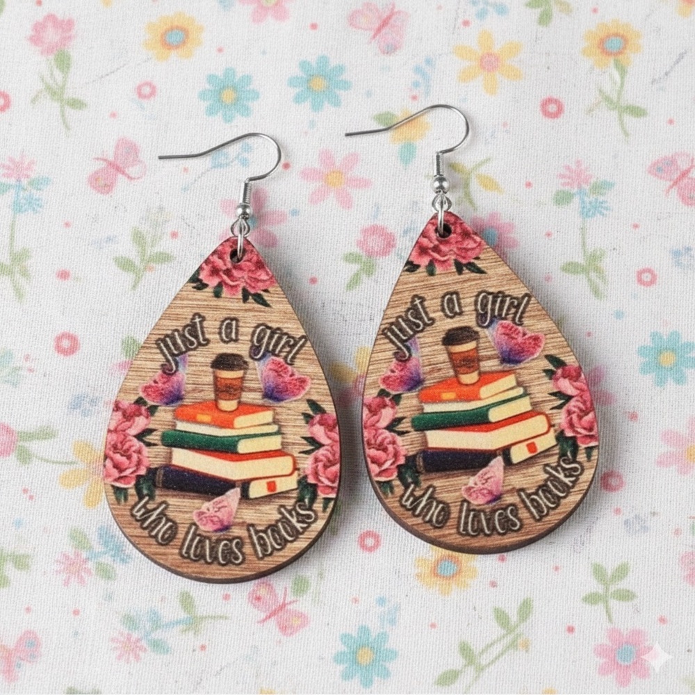 Book Lover Earrings 📚